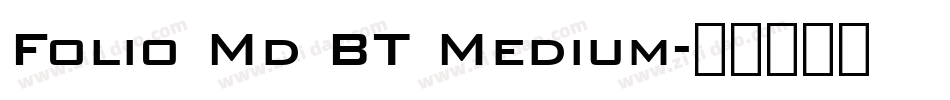 Folio Md BT Medium字体转换